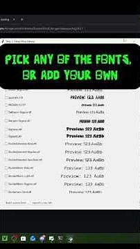 How To Get Custom Fonts On ROBLOX