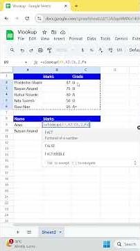 Vlookup() | Google Sheets | Google for Education #shorts #google