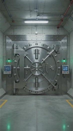 Watch the complete construction of a massive high-security bank vault—