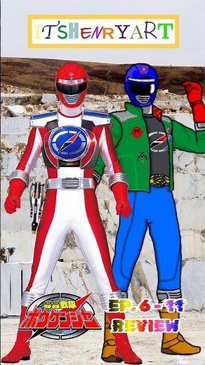 GoGo Sentai Boukenger Ep. 6-11 Review Promo | Itshenryart Available on Friday at 12pm #boukenger