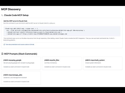 Custom MCP server on Databricks Apps