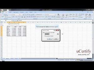 Convert A Range Of Cells Into A Data Table