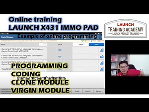 LAUNCH X431 IMMO PAD ONLINE TRAINING - Programming, coding, immobilizer, clone module...