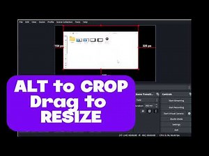 OBS studio how to record region and crop selection