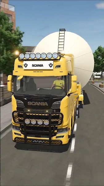 TRANSPORTING A MASSIVE SILO WITH SCAIA S730! 🚛🚨 | Farming Simulator 25 #shorts #farmingsimulator