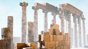 Ruines of Amun temple in Soleb