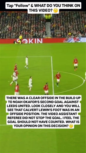 Leeds second goal vs man utd was offside 😱