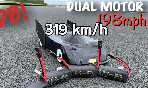 319时速的双电机遥控车！！！