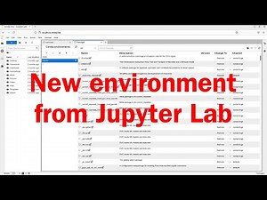 How to create virtual environments from JupyterLab