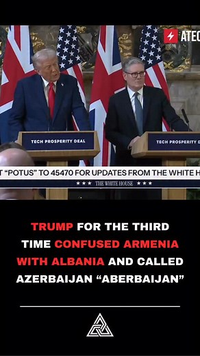 1.6K reactions · 536 comments | Trump, for the third time, mixed up Armenia with Albania and called Azerbaijan “Aberbaijan” while bragging about resolving their conflict during a press conference with UK Prime Minister Keir Starmer. • @thearmosphere (follow) #armenia #azerbaijani #usa #trump #artsakh | ARMOSPHERE | Facebook