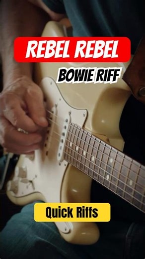 Rebel Rebel Riff #shorts #guitarshorts #davidbowie #davidbowiecover