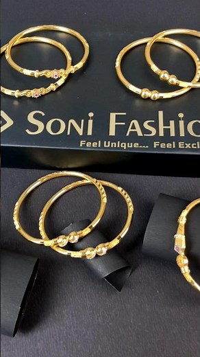 Sparkle and Shine: Gorgeous 1 Gram Gold Plated Bangles for Women!