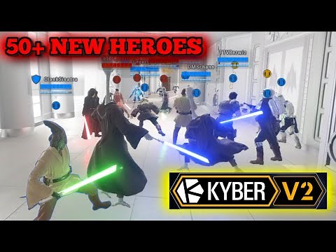 KYBER V2 BATTLEFRONT EXPANDED IS AMAZING (50+ NEW HEROES) | Star Wars Battlefront 2