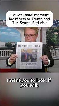 'Hall of Fame' moment: Joe reacts to Trump and Tim Scott's Fed visit