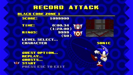 全站第一！SRB2金属赛跑用索1分钟内速通！