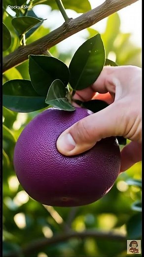 Have You Ever Seen a Purple Grapefruit? 😳✨ ASMR Pick & Cut