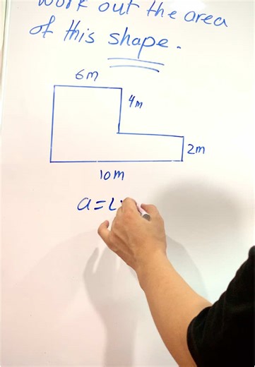 Area of a complex shape #area #complex #shape