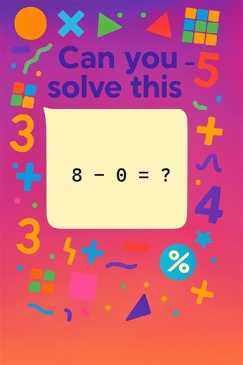 Fun Subtraction Puzzle for Kids! 8 - 0 = ?
