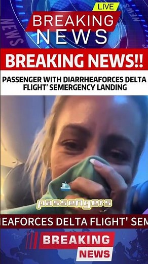 Passenger with diarrhea forces delta flight’s emergency landing.#news