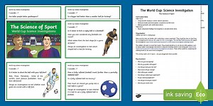The Science of Sport KS2 World Cup Science Experiments Resource Pack
