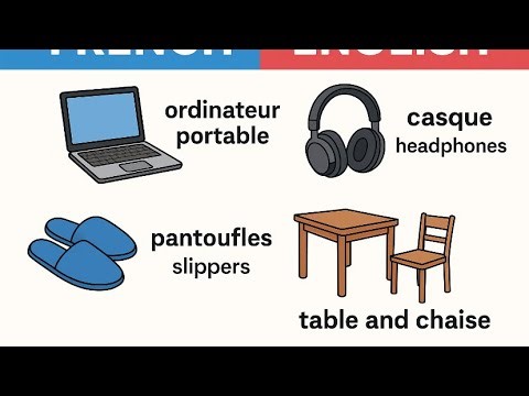 Learn everyday French items with their meanings in English language