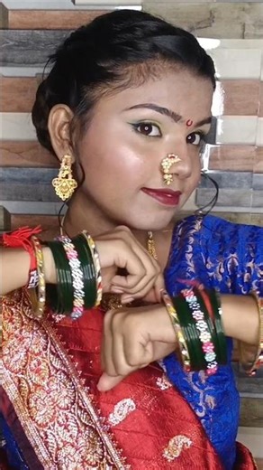 Marathi Bridal Look Tutorial 😍 Easy Traditional Makeup Transformation 🔥 #shortsfeed #makeup #yt