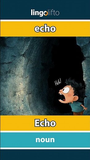 🇬🇧🇩🇪 echo - Echo : learn English : Lernen wir Englisch : vocabulary builder
