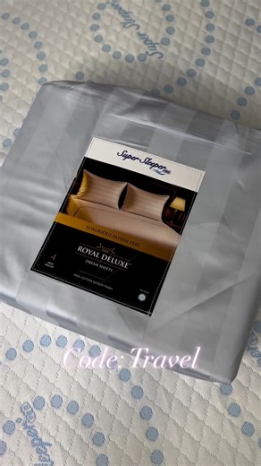 You know those silky, crisp hotel sheets that make you instantly relax the second you get into bed? That’s the standard now. We wanted that smooth, breathable, ahhh feeling - at home… not stiff, not scratchy, not coated in anything weird. These are it. 100% cotton OEKO-TEX® certified Soft, breathable and that fresh hotel-bed feel every night Because good sleep shouldn’t be reserved for fancy hotels 🤍 In a range of gorgeous colours; try them for your self, using my code TRAVEL - #supersleeperpro