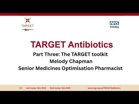 Part 3: Community Pharmacy TARGET Training sessions