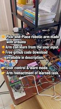 User-controlled robotic arm from scratch with Arduino