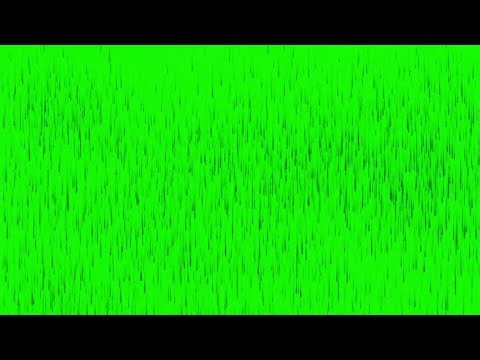 Heavy Rainfall Effects overlay Green Screen Animation video HD