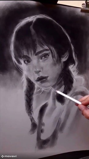 Fast draw portait... charcoal #art #drawing #portraitdrawing #artwork #shortvideo #shorts #draw