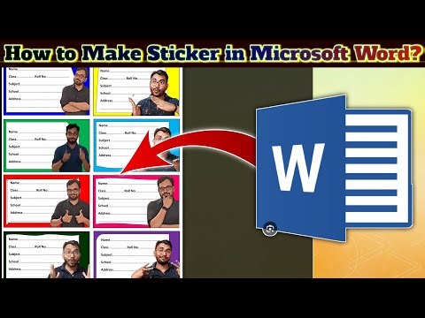 How to Make Sticker in Microsoft Word / Microsoft Word Me Sticker Kaise Banaye
