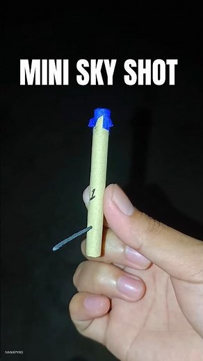 Mini Sky Shot Fireworks Demo – Small Star 🎇 #fireworks #experiment #pyro