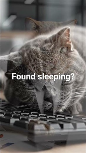 When your boss finds out what ‘remote work’ really means 😂 #CorporateCatChaos #trending