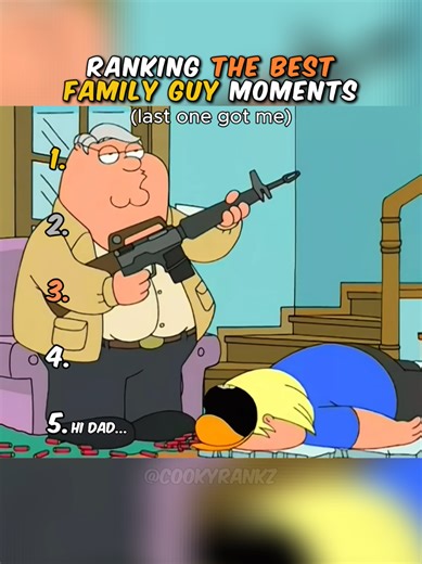 Ranking The Best FAMILY GUY Moments! 😂 (pt. 3) #ranking #familyguy #core #usa #fyp