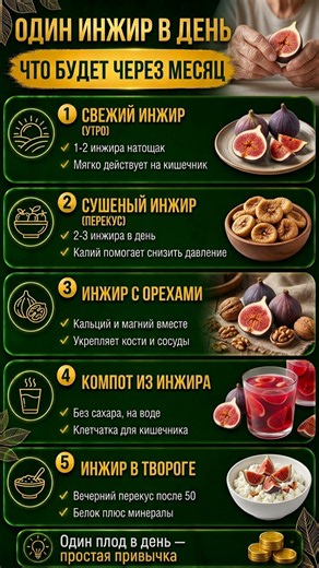 ОДИН ИНЖИР В ДЕНЬ — ЧТО БУДЕТ С КОСТЯМИ И ДАВЛЕНИЕМ ЧЕРЕЗ МЕСЯЦ#инжир #здоровье