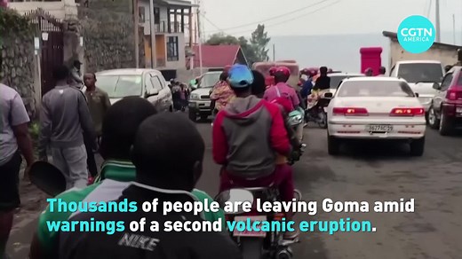 Less than a week after Mount Nyiragongo's deadly eruption, officials are warning that magma has been detected underneath the city of Goma and that another eruption could happen anytime, prompting citizens to evacuate the city. #CGTNAmerica | CGTN