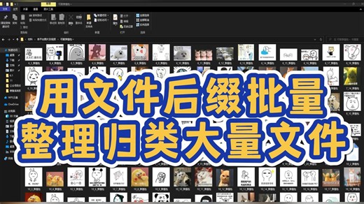 使用文件后缀进行高效的整理和分类