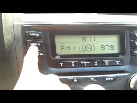 Honda Accord 2003 CD Player Problems
