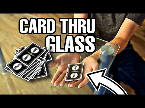 Magic Tutorial - SIGNED CARD THRU GLASS