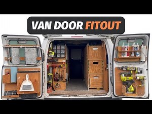Handyman Work Van BUILD | Part 5 DOOR RACKING Step By Step