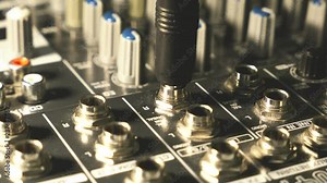 Inserting Professional Audio Cables Stock Video