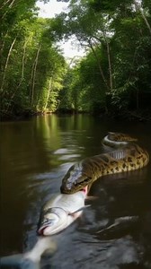 Python snake eating big animal | Discovery #shorts #wildlife