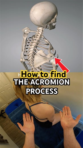 How to find the ACROMION PROCESS 🦴 📍