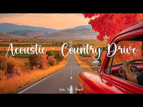Golden Hour Drive 🌅 Indie Folk & Acoustic Songs for a Peaceful Road Trip to The Countryside