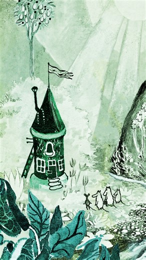 ✨ "At last they came to a small valley that was more beautiful than any they had seen that day. And there, in the midst of the meadow, stood a house that almost looked like a tall stove, very elegant and painted blue." - The Moomins and the Great Flood, 1945 ✨ Learn everything you need to know about the first Moomin story through the 🔗in the comments. #moominofficial #moomin #moomin80 | Moomin