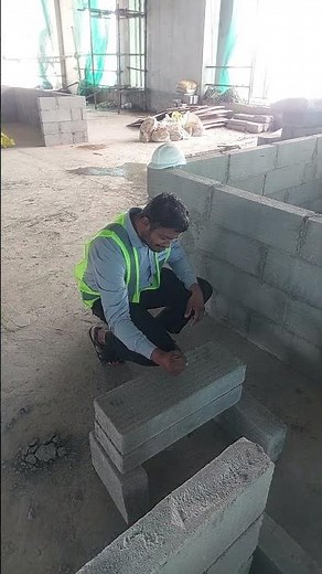 AAC Block Strength Test (Manual Method)#AAC #blockwork #construction #civil #trending #labour #yt