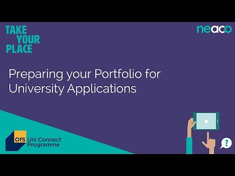 Preparing your Portfolio for University Applications