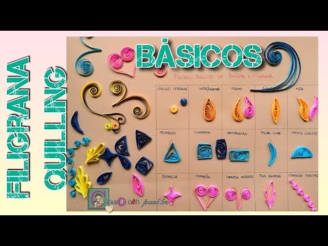FILIGREE OR QUILLING TUTORIAL COURSE: 3 DIFFERENT SPIRAL FORMS AND 15 BASIC FIGURES
